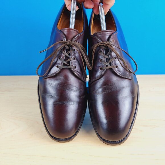 Allen Edmonds Holbrook 2002 Vtg Mens Size 10 Shoes Brown leather Blucher‎ shoes main image 4